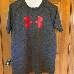 Boys Youth XL Dry Fit Shirt Gray & Black